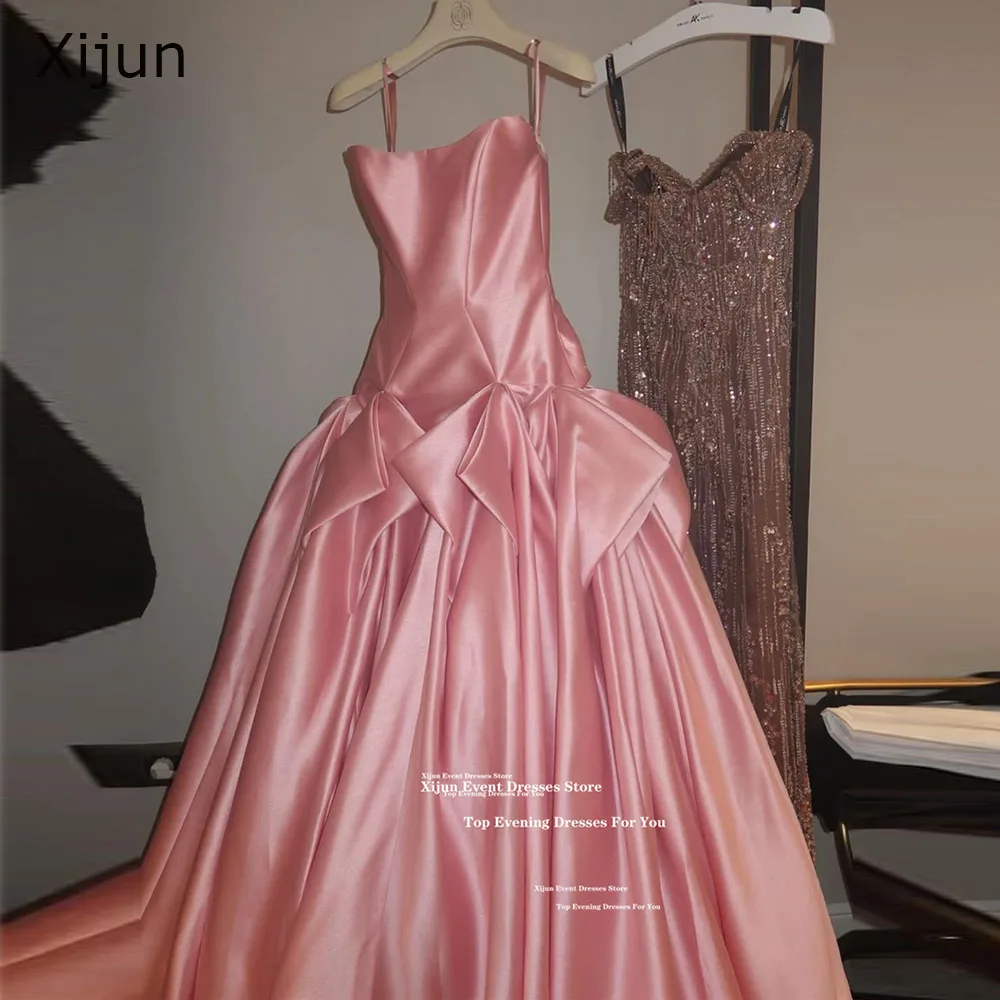 Xijun Princess Pink Satin Evening Dresses Pleated Sleeveless Formal Ball Gowns Formal Graduation Party Dresses 2026 Customized
Xijun Princess Pink Satin Evening Dresses Pleated Sleeveless Formal Ball Gowns Formal Graduation Party Dresses 2026 Customized