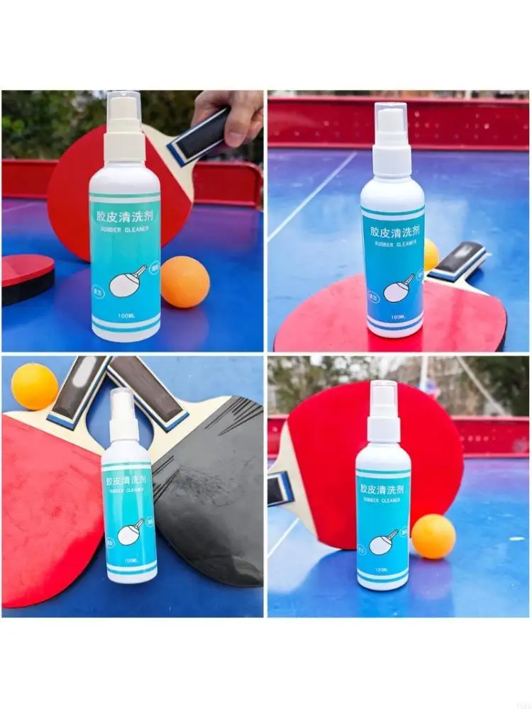 PingPong Rackets Paddle Rubber Cleaner 100ML Professional Cleaning Agent Table Tennis Racket Rubber Cleaner Easy to Use 4XBB