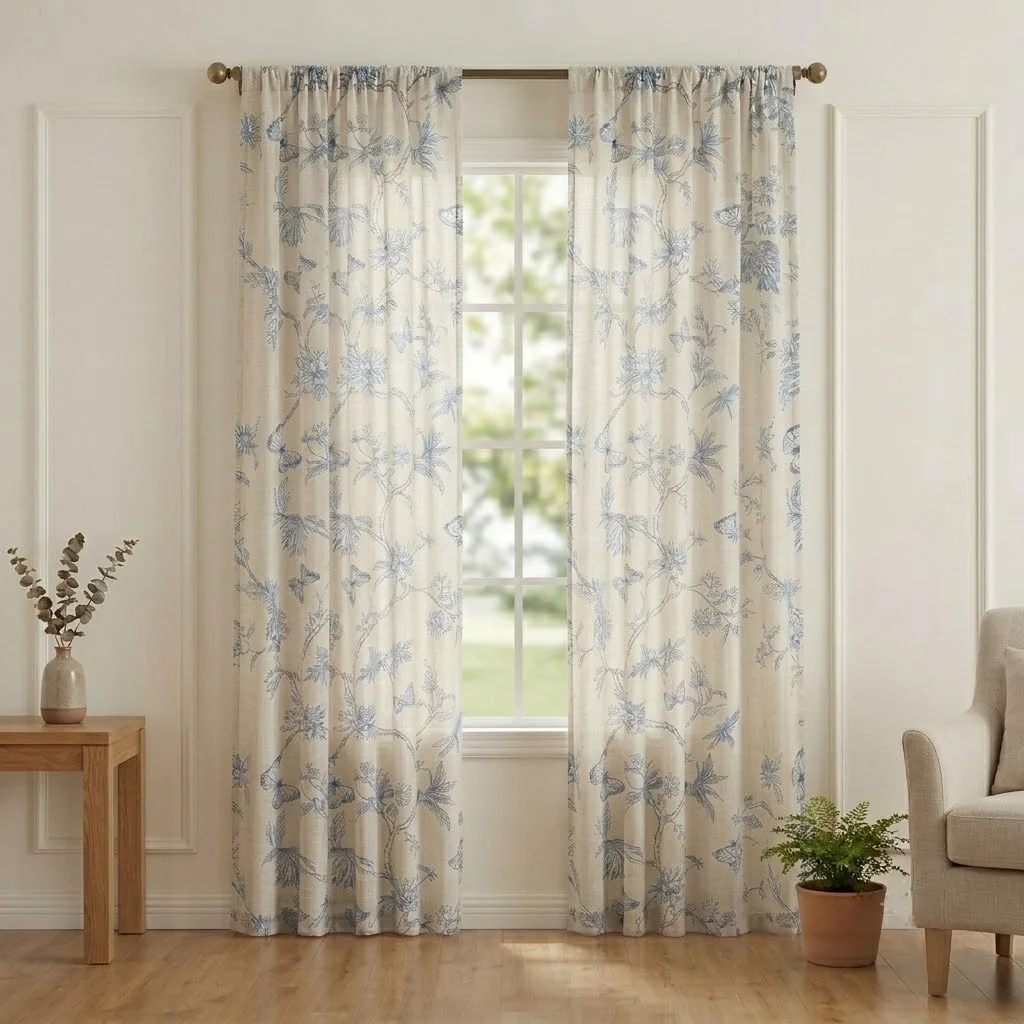 Jinchan Printed Faux Linen Curtains for Living Room High Density Breathable Polyester Linen Fabric Drape Elegant Floral Pattern
Jinchan Printed Faux Linen Curtains for Living Room High Density Breathable Polyester Linen Fabric Drape Elegant Floral Pattern