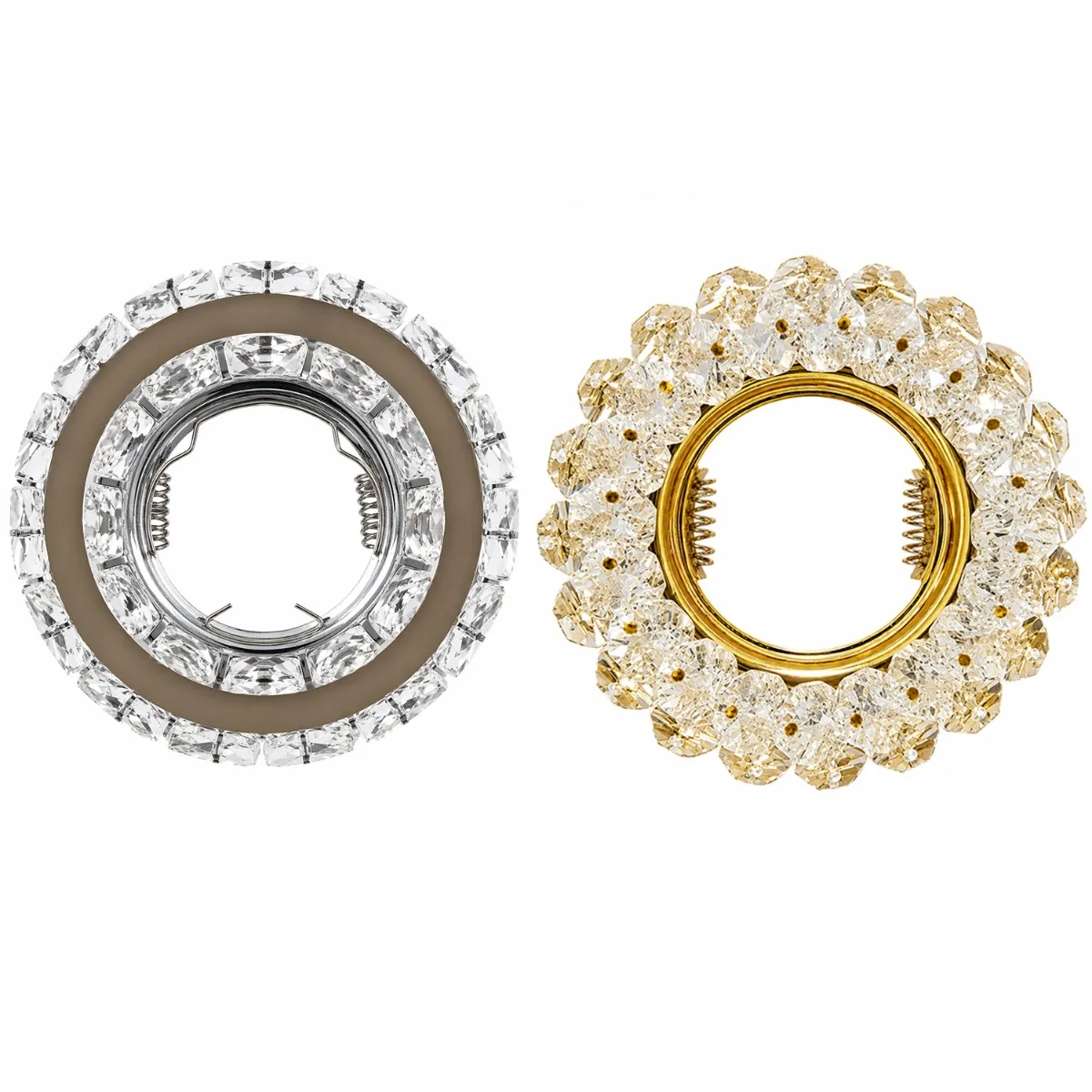 JOYINLED Pack of 1/6 Gold Chrome Ceiling Spot Lamp Frames Crystal Recessed Spotlights GU10 MR16 Spotlight Led Downlight Ceiling
JOYINLED Pack of 1/6 Gold Chrome Ceiling Spot Lamp Frames Crystal Recessed Spotlights GU10 MR16 Spotlight Led Downlight Ceiling