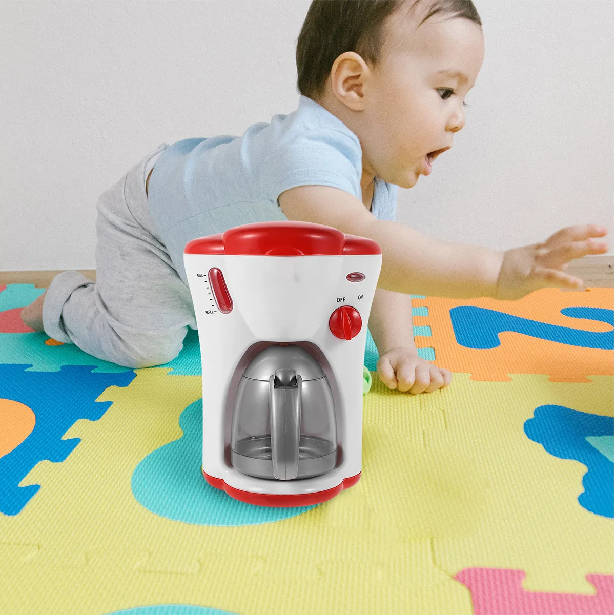 Игрушечная кофеварка (1 шт.) – креативный развивающий мини-прибор для детских ролевых игр, обучающая кухонная утварь для веселого обучения
Игрушечная кофеварка (1 шт.) – креативный развивающий мини-прибор для детских ролевых игр, обучающая кухонная утварь для веселого обучения