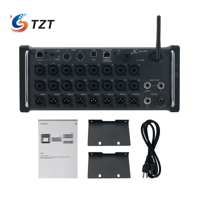 TZT XR18 18-Channel Digital Mixer Rack-Mounted 12-Bus/MR18 18-Input 8-Bus Mixing Console with Built-in Wifi for DJ
TZT XR18 18-Channel Digital Mixer Rack-Mounted 12-Bus/MR18 18-Input 8-Bus Mixing Console with Built-in Wifi for DJ