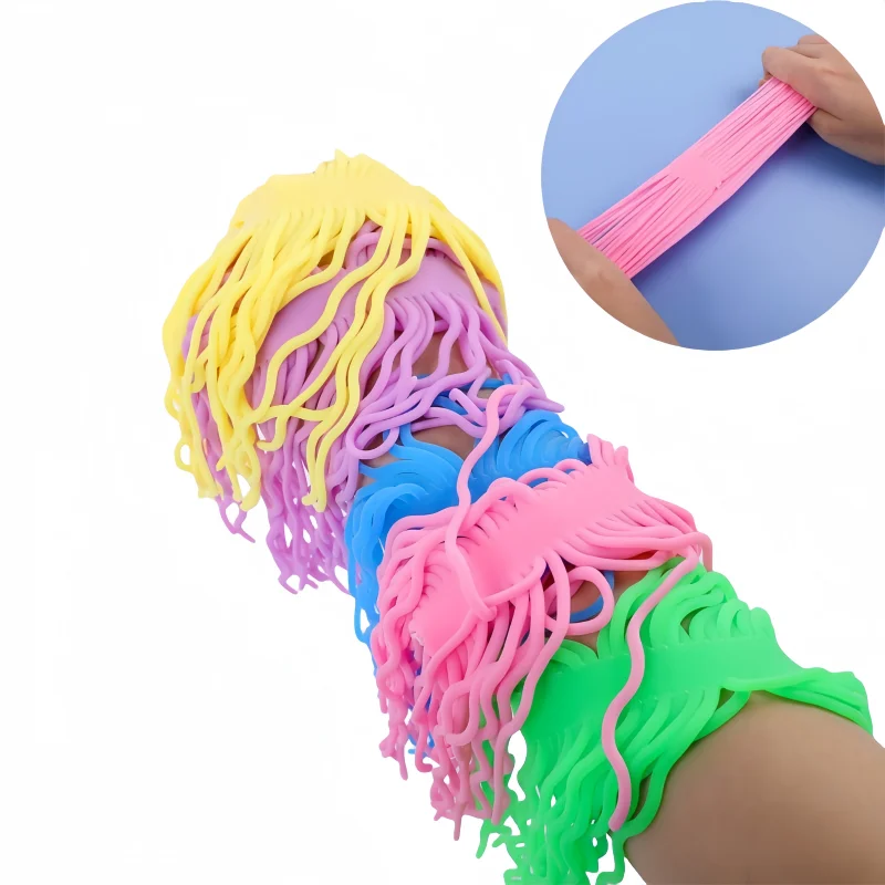 5Pcs Creative Colored Elastic Rope Fidget Doll Hair Decoration Stress Relieving Toy Decompression Spaghetti Toy Unique Gift Idea
5Pcs Creative Colored Elastic Rope Fidget Doll Hair Decoration Stress Relieving Toy Decompression Spaghetti Toy Unique Gift Idea