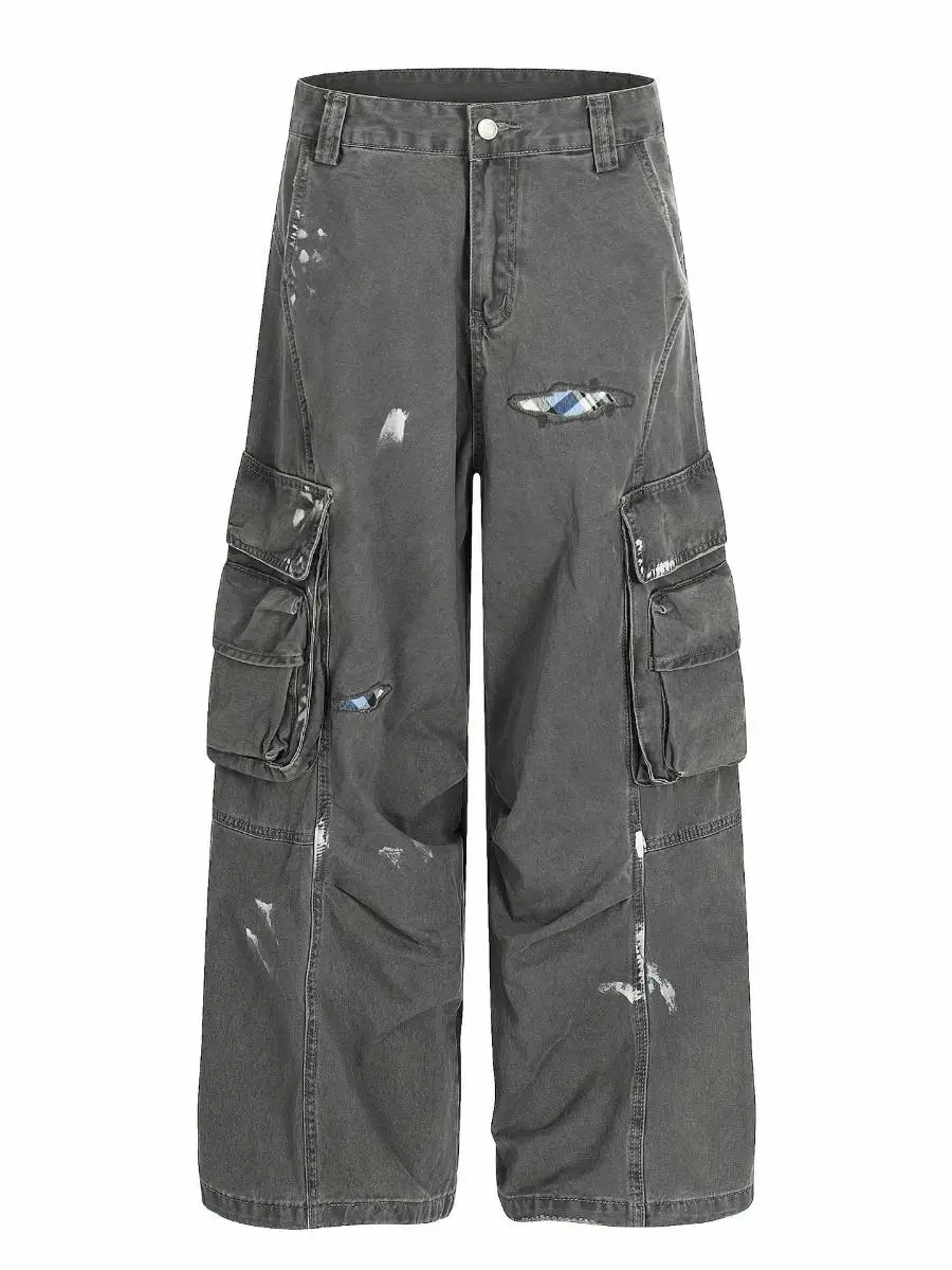 Американские повседневные брюки унисекс в стиле High Street с плиссировкой и рваным дизайном, износостойкие, хлопковые, для мужчин и женщин
Американские повседневные брюки унисекс в стиле High Street с плиссировкой и рваным дизайном, износостойкие, хлопковые, для мужчин и женщин