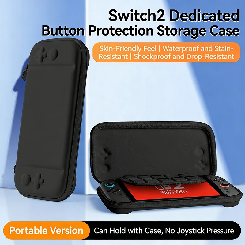 Портативная жесткая игровая сумка для путешествий, приятная для кожи для Nintendo Switch 2, сумка для хранения игровой консоли, можно хранить 10 игровых карт
Портативная жесткая игровая сумка для путешествий, приятная для кожи для Nintendo Switch 2, сумка для хранения игровой консоли, можно хранить 10 игровых карт