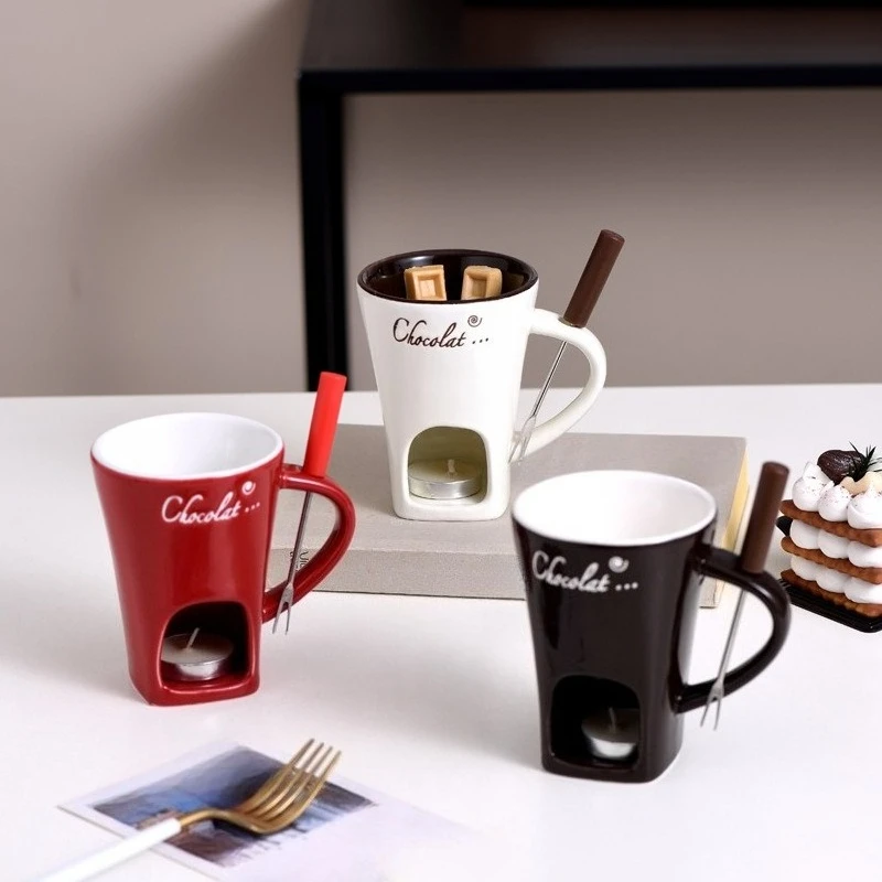 Creative American Ceramic Coffee Cup Heating Chocolate Hot Pot Cup with Fork Party Caramel Cheese Cotton Candy Heating Water Mug
Creative American Ceramic Coffee Cup Heating Chocolate Hot Pot Cup with Fork Party Caramel Cheese Cotton Candy Heating Water Mug