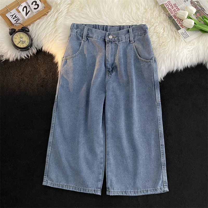 Retro Washed Straight Leg mid Waist Seven-Foot Men's Jeans Loose Wide Leg Drapey Harlan Korean Style INS Casual Jeans
Retro Washed Straight Leg mid Waist Seven-Foot Men's Jeans Loose Wide Leg Drapey Harlan Korean Style INS Casual Jeans
