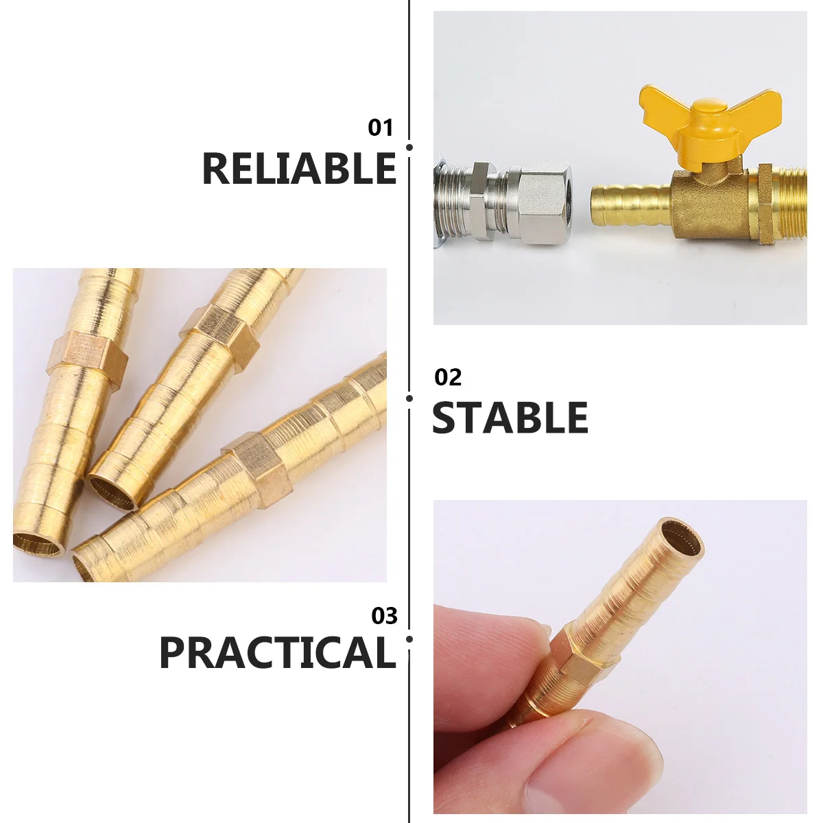 10pcs Copper Joint Barbed Tube Adapter Connector Straight Air Fitting Brass Barb Pipe Fitting Polyethylene Nylon PU
10pcs Copper Joint Barbed Tube Adapter Connector Straight Air Fitting Brass Barb Pipe Fitting Polyethylene Nylon PU
