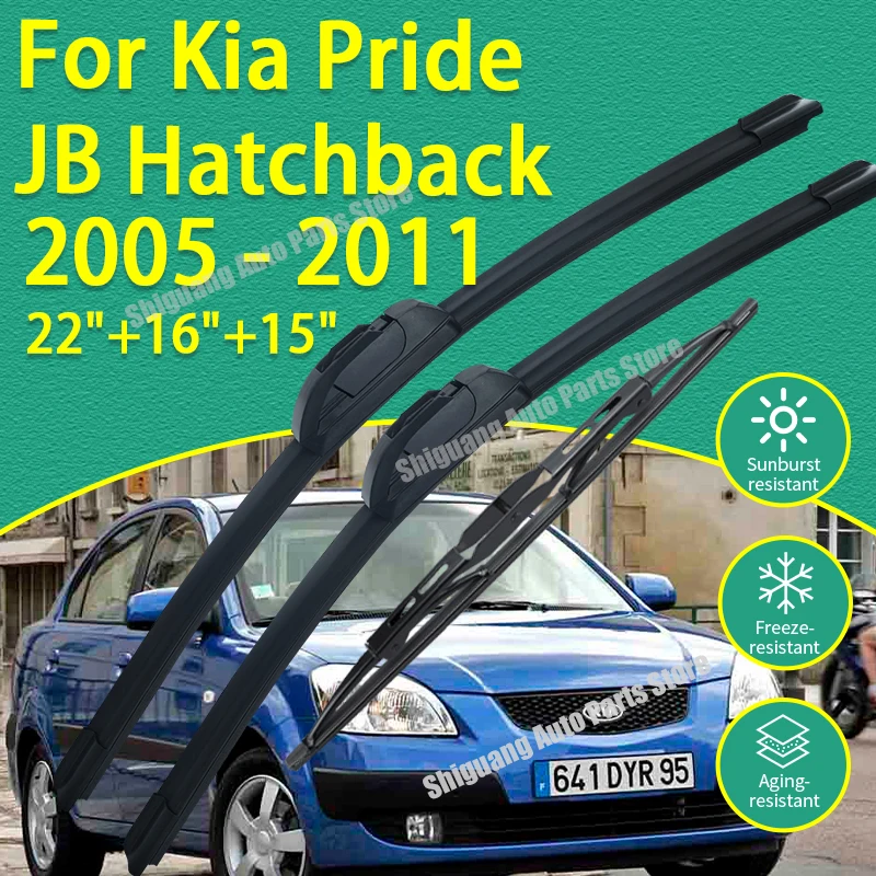 Front Rear Silicone Coating Wipers for Kia Pride JB Hatchback 2005 - 2011 Car Wiper Windshield Windscreen Blades Accessories
Front Rear Silicone Coating Wipers for Kia Pride JB Hatchback 2005 - 2011 Car Wiper Windshield Windscreen Blades Accessories