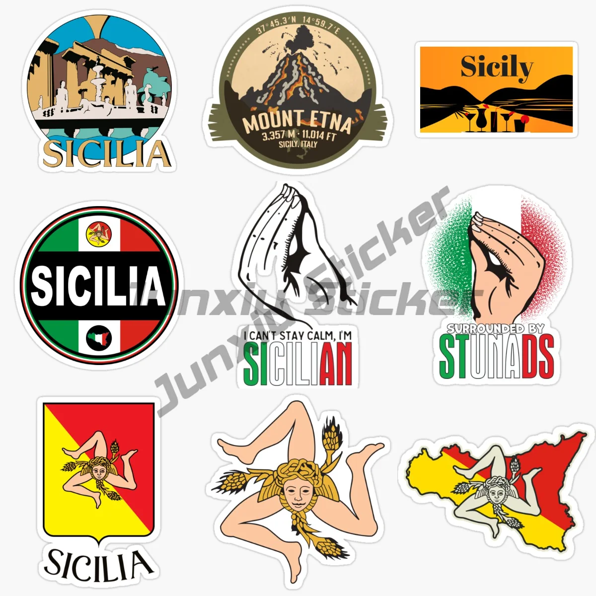 SICILIA Italy Car Sticker Bumper Water Proof Bumper Camper Yacht Occlusion Scratch Exterior Decor Vinyl PVC Self-adhesive
SICILIA Italy Car Sticker Bumper Water Proof Bumper Camper Yacht Occlusion Scratch Exterior Decor Vinyl PVC Self-adhesive