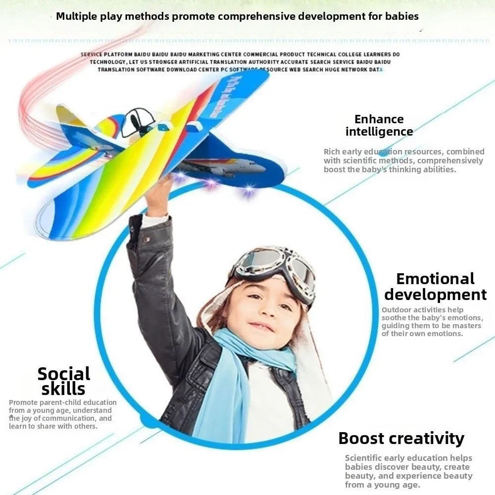 High Quality Ligthweight Children's Hand Throwing Aircraft Multistyles EVA Electric Foam Aircraft DIY Assemble Airplanes
High Quality Ligthweight Children's Hand Throwing Aircraft Multistyles EVA Electric Foam Aircraft DIY Assemble Airplanes