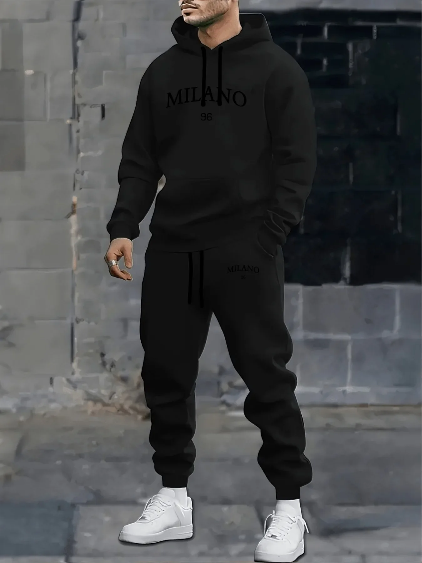 2026 Letter Printed Sportswear Set Men's Hooded Sweatshirt Long Pants Set Spring and Autumn Winter Warm Suit
2026 Letter Printed Sportswear Set Men's Hooded Sweatshirt Long Pants Set Spring and Autumn Winter Warm Suit