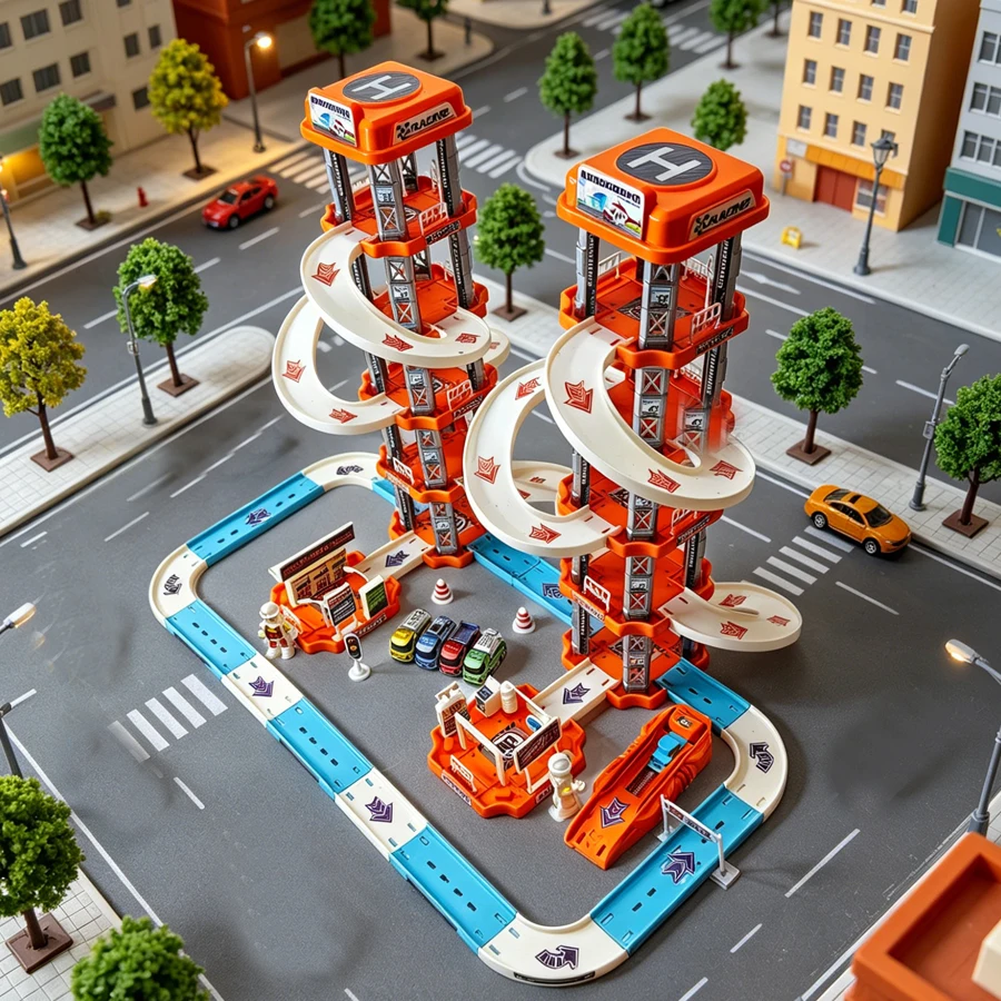 Boys' large five story parking lot toy, children's rail car toy set, suitable for boys' birthday gifts
Boys' large five story parking lot toy, children's rail car toy set, suitable for boys' birthday gifts