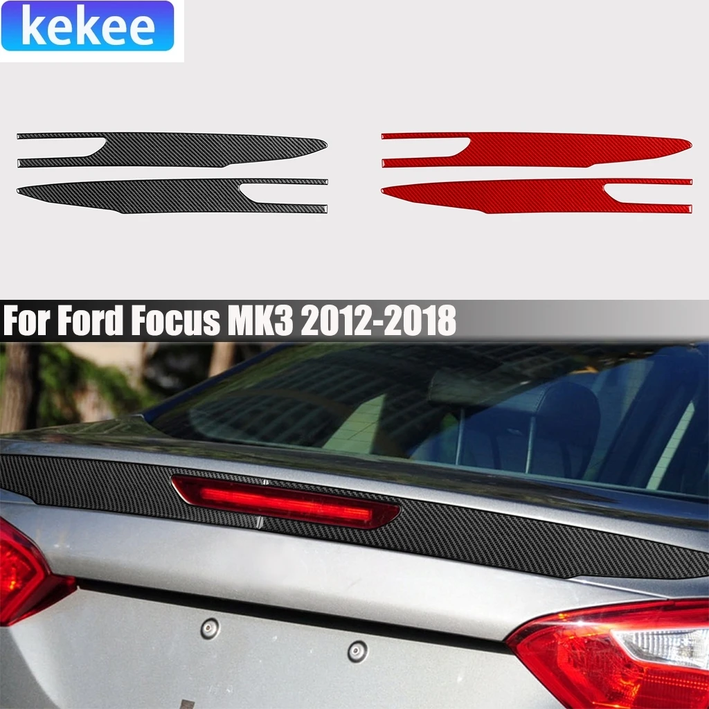 Carbon Fiber Car Accessories Rear Brake Light Decorative Panel Exterior Modified Trim Cover Sticker For Ford Focus MK3 2012-2018 
Carbon Fiber Car Accessories Rear Brake Light Decorative Panel Exterior Modified Trim Cover Sticker For Ford Focus MK3 2012-2018