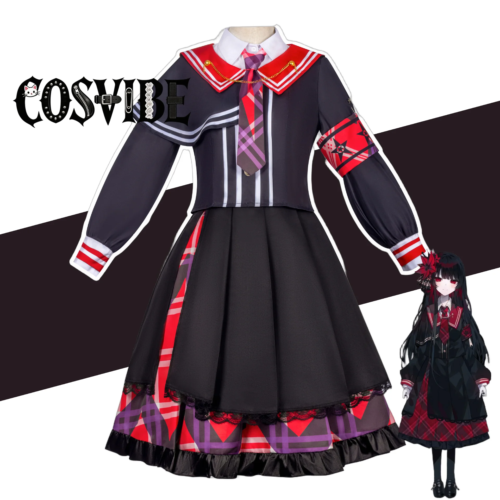 Dark Magical Girl Witch Trial Cosplay Costume - Lolita Style Dress Comic-Con Halloween Carnival Party Set
Dark Magical Girl Witch Trial Cosplay Costume - Lolita Style Dress Comic-Con Halloween Carnival Party Set
