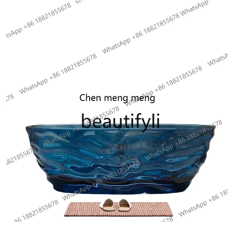 N178 G Water ripple crystal transparent bathtub colorful resin mermaid bathtub freestanding bathtub
N178 G Water ripple crystal transparent bathtub colorful resin mermaid bathtub freestanding bathtub
