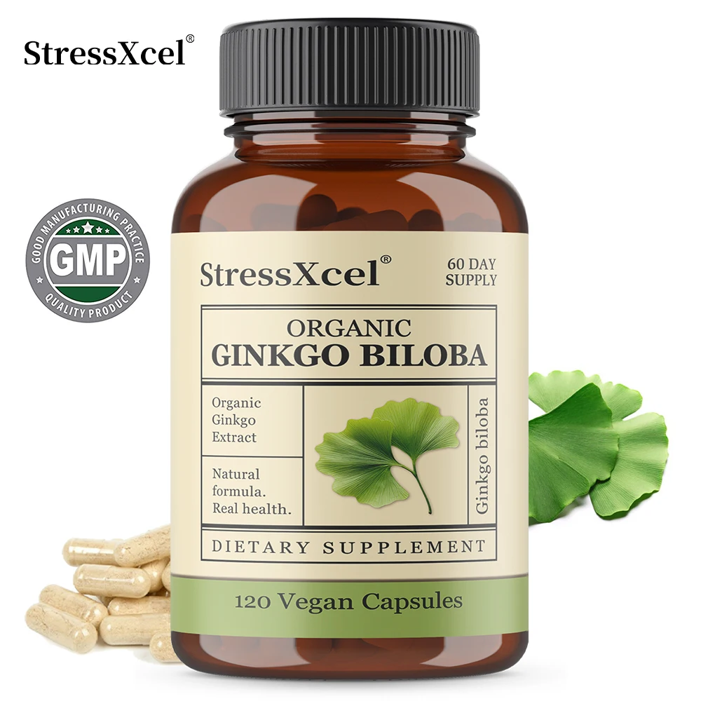 Ginkgo Biloba Capsules - Supports Brain Health, Cognitive Function, Improved Focus, Memory Clarity and Enhanced Energy, Non-GMO
Ginkgo Biloba Capsules - Supports Brain Health, Cognitive Function, Improved Focus, Memory Clarity and Enhanced Energy, Non-GMO
