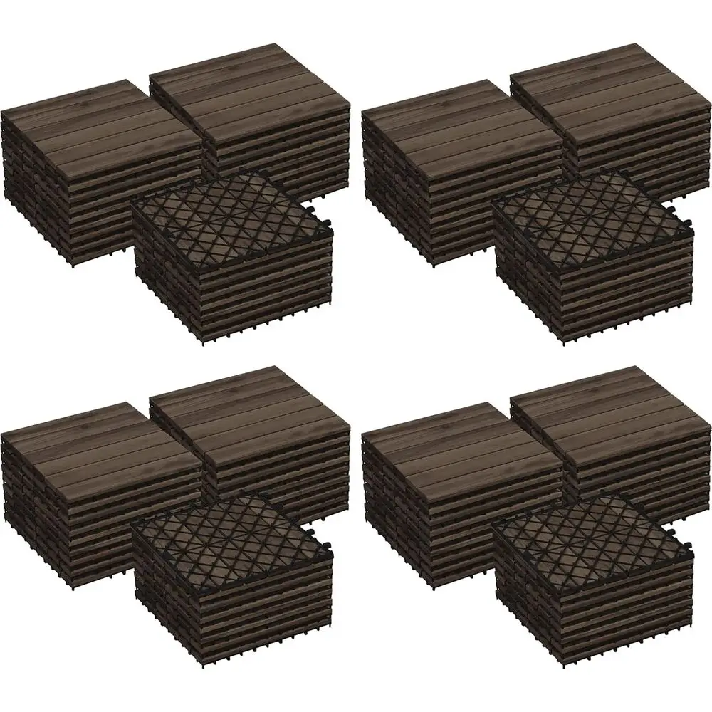 108-Piece Acacia Wood Interlocking Tiles for Waterproof Indoor/Outdoor Use: Patio, Balcony, Garden, Poolside, 12x12 inches, Blac
108-Piece Acacia Wood Interlocking Tiles for Waterproof Indoor/Outdoor Use: Patio, Balcony, Garden, Poolside, 12x12 inches, Blac