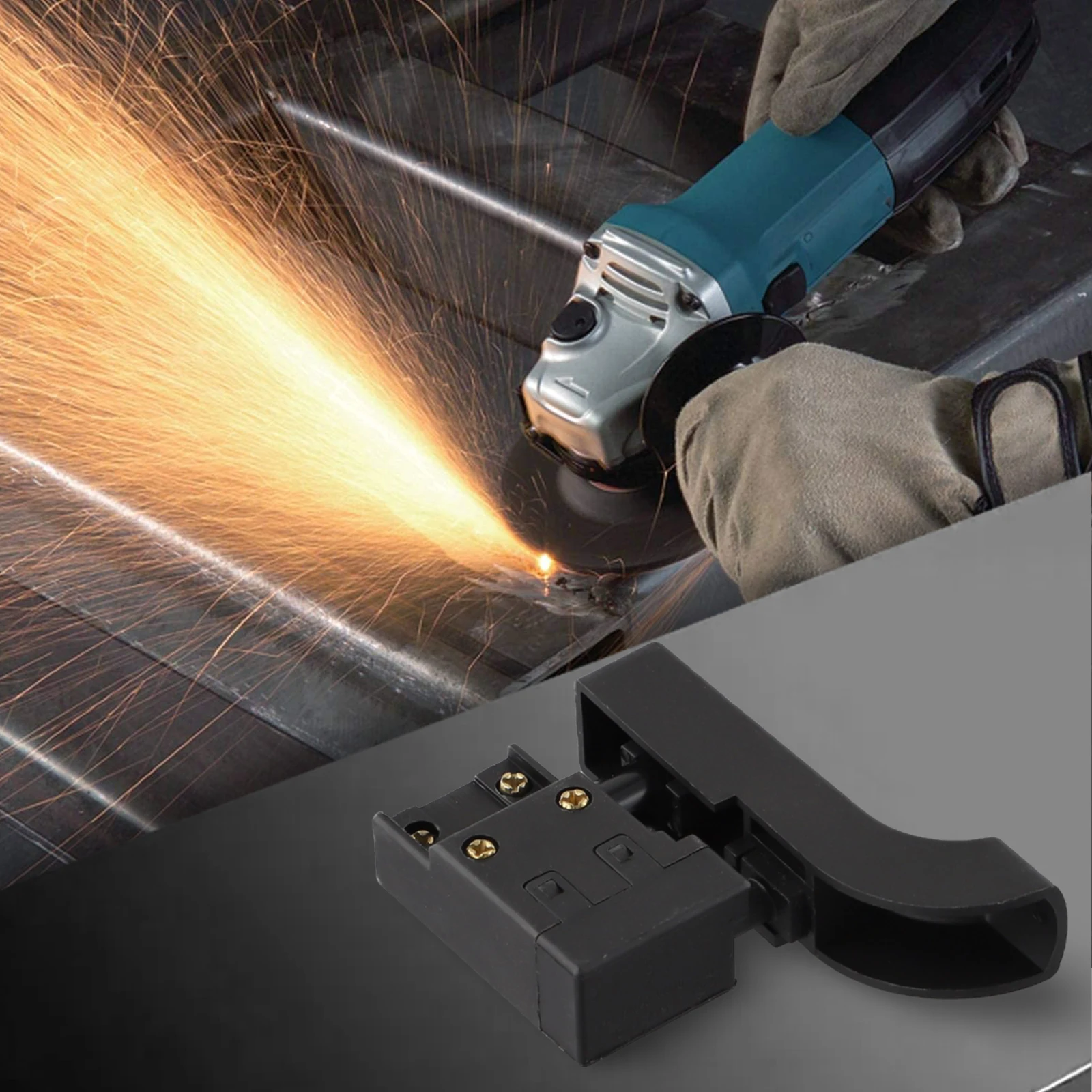 Switch Trigger Button ABS Nylon Accessories Cutting Machine Electric Drill Electric Tools Self Rest 10(10)A 250V 5E4
Switch Trigger Button ABS Nylon Accessories Cutting Machine Electric Drill Electric Tools Self Rest 10(10)A 250V 5E4