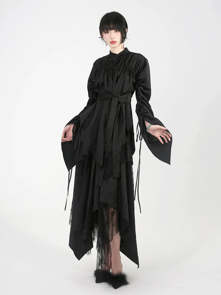 Женское платье Chuan Gu Zong с завышенной талией, длинное, двухцветное, с плиссировкой, осенняя коллекция 2023, оригинальный дизайн, полиэстер...
Женское платье Chuan Gu Zong с завышенной талией, длинное, двухцветное, с плиссировкой, осенняя коллекция 2023, оригинальный дизайн, полиэстер...