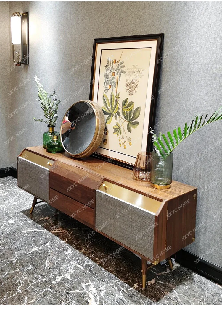 NN North American Black Walnut Medieval Dining Side Cabinet Can Be Customized As TV Cabinet, All Solid Wood Light Luxury Locke
NN North American Black Walnut Medieval Dining Side Cabinet Can Be Customized As TV Cabinet, All Solid Wood Light Luxury Locke