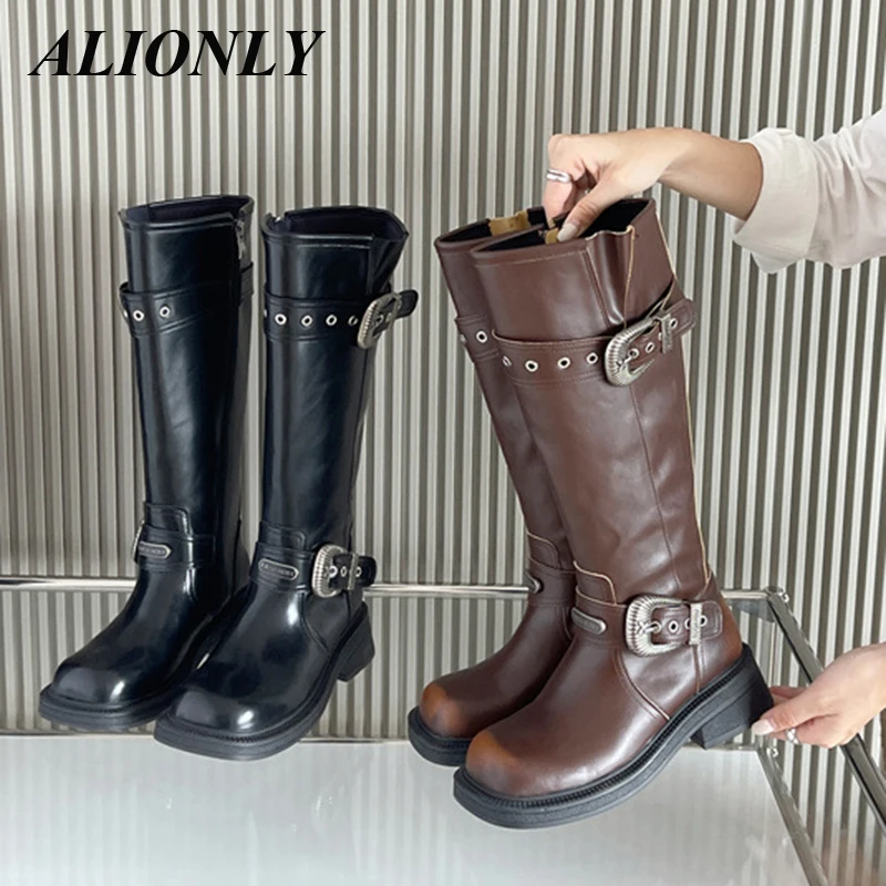 Alionly 2025 New Autumn Winter Platform Round Toe Women Ankle Boots Design Style Belt Buckle Thick Bottom High Heels Shoes
Alionly 2025 New Autumn Winter Platform Round Toe Women Ankle Boots Design Style Belt Buckle Thick Bottom High Heels Shoes