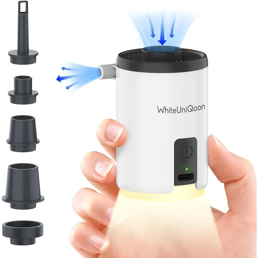 Air Pump for Inflatables, Mini Air Pump with 1600 mAh Battery & Camping Light USB Rechargeable to Quickly Inflate Deflate for
Air Pump for Inflatables, Mini Air Pump with 1600 mAh Battery & Camping Light USB Rechargeable to Quickly Inflate Deflate for