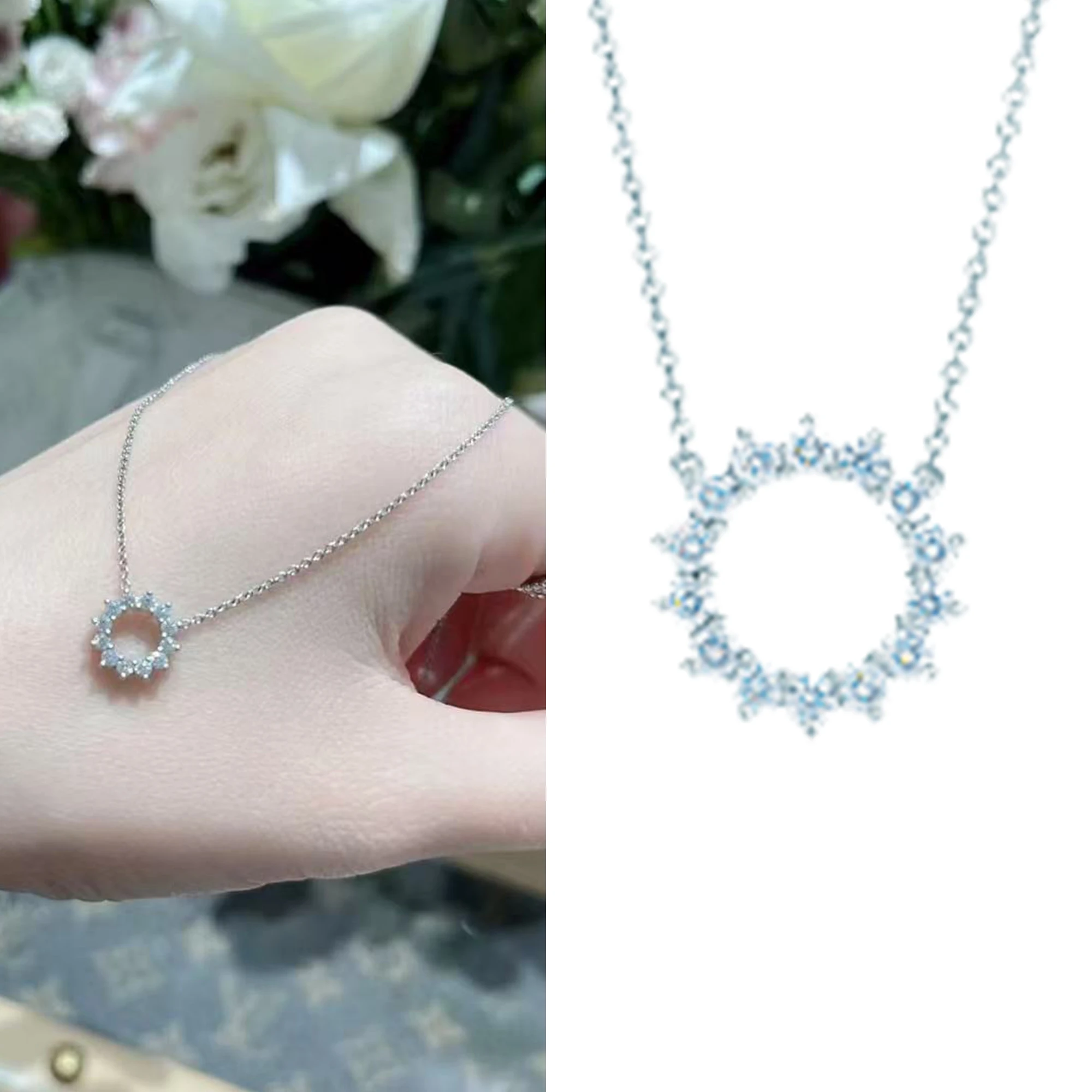 Light luxury diamond inlaid pendant necklace, pure silver S925 high-end temperament necklace, TCO series commemorative day
Light luxury diamond inlaid pendant necklace, pure silver S925 high-end temperament necklace, TCO series commemorative day