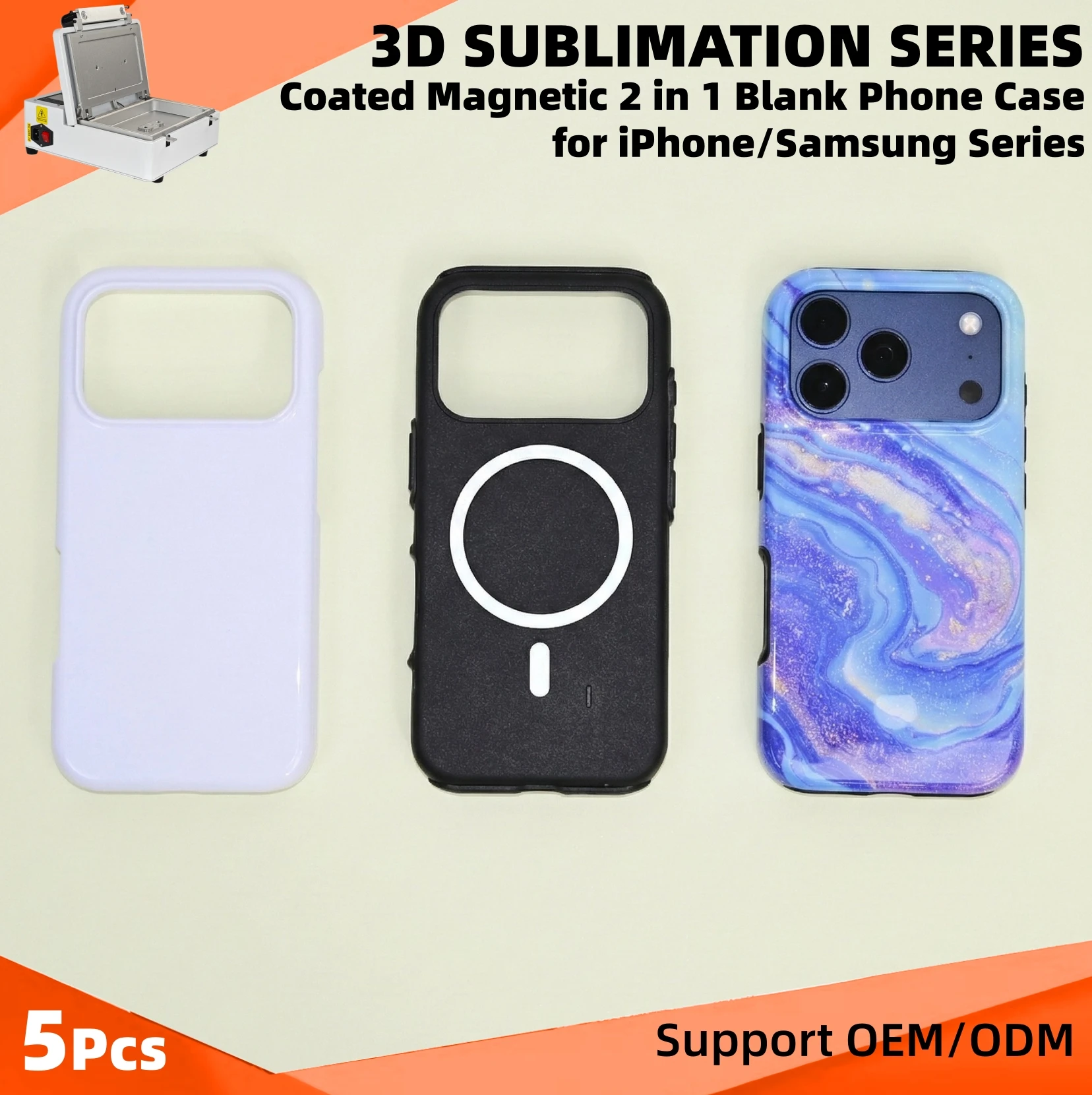 5pcS Coated Magnet 2 in 1 Blank Phone Case for iPhone 17 16 15 14 13 pro max 3D Sublimation Heat Transfer Photo Print Cover DIY
5pcS Coated Magnet 2 in 1 Blank Phone Case for iPhone 17 16 15 14 13 pro max 3D Sublimation Heat Transfer Photo Print Cover DIY