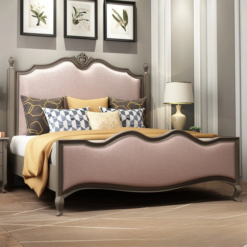 American light luxury solid wood bed, French vintage carved premium gray, 1.5 to 1.8m fabric double
American light luxury solid wood bed, French vintage carved premium gray, 1.5 to 1.8m fabric double