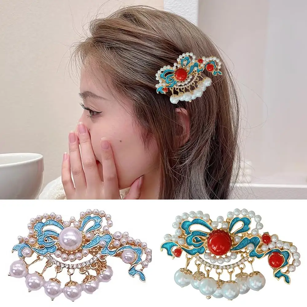 Pearl Tassel Side Clip Chinese Style Burnt Blue Pearl Hair Clip Handmade Beaded Hairpin Ponytail Barrette Diy Hair Accessories
Pearl Tassel Side Clip Chinese Style Burnt Blue Pearl Hair Clip Handmade Beaded Hairpin Ponytail Barrette Diy Hair Accessories
