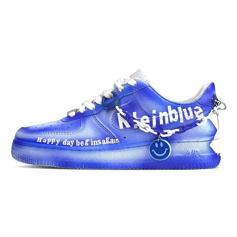 [Мужские кроссовки для скейтборда Nike Air Force 1, синие на заказ, мужские синие, белые, синие
[Мужские кроссовки для скейтборда Nike Air Force 1, синие на заказ, мужские синие, белые, синие