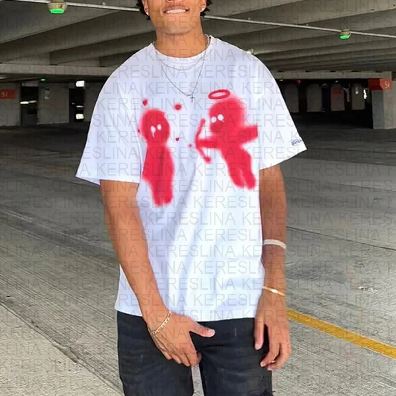 Y2k new white breathable hip-hop trend emo party summer casual cartoon printed letters outdoor unisex top T-shirt
Y2k new white breathable hip-hop trend emo party summer casual cartoon printed letters outdoor unisex top T-shirt