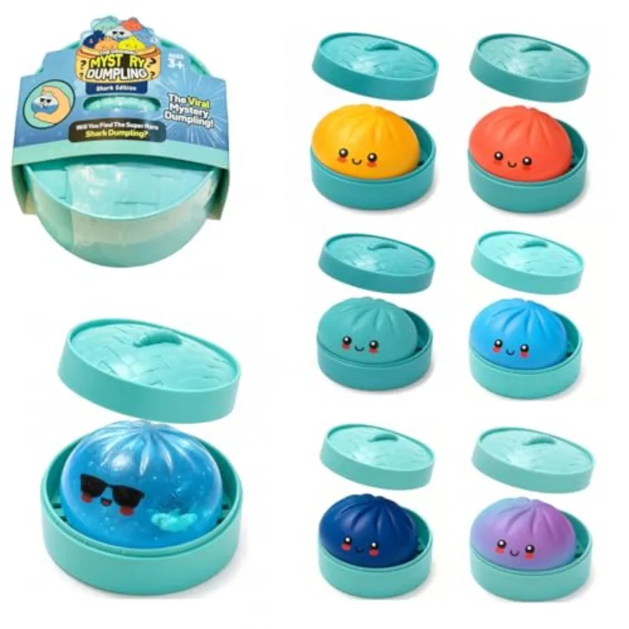 Shark Dumpling Squishy, Dumpling Squishy with Box, Random 1 of 7 Colors, Colorful Dumplings Squeeze Balls Stress Relief Sensory
Shark Dumpling Squishy, Dumpling Squishy with Box, Random 1 of 7 Colors, Colorful Dumplings Squeeze Balls Stress Relief Sensory
