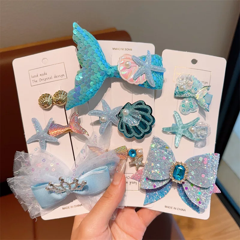 Mermaid Headwear Children's Cute Hairpin Ocean Collection Ice Snow Hairclip Princess Crown Bow Girls Baby Hair Accessories
Mermaid Headwear Children's Cute Hairpin Ocean Collection Ice Snow Hairclip Princess Crown Bow Girls Baby Hair Accessories