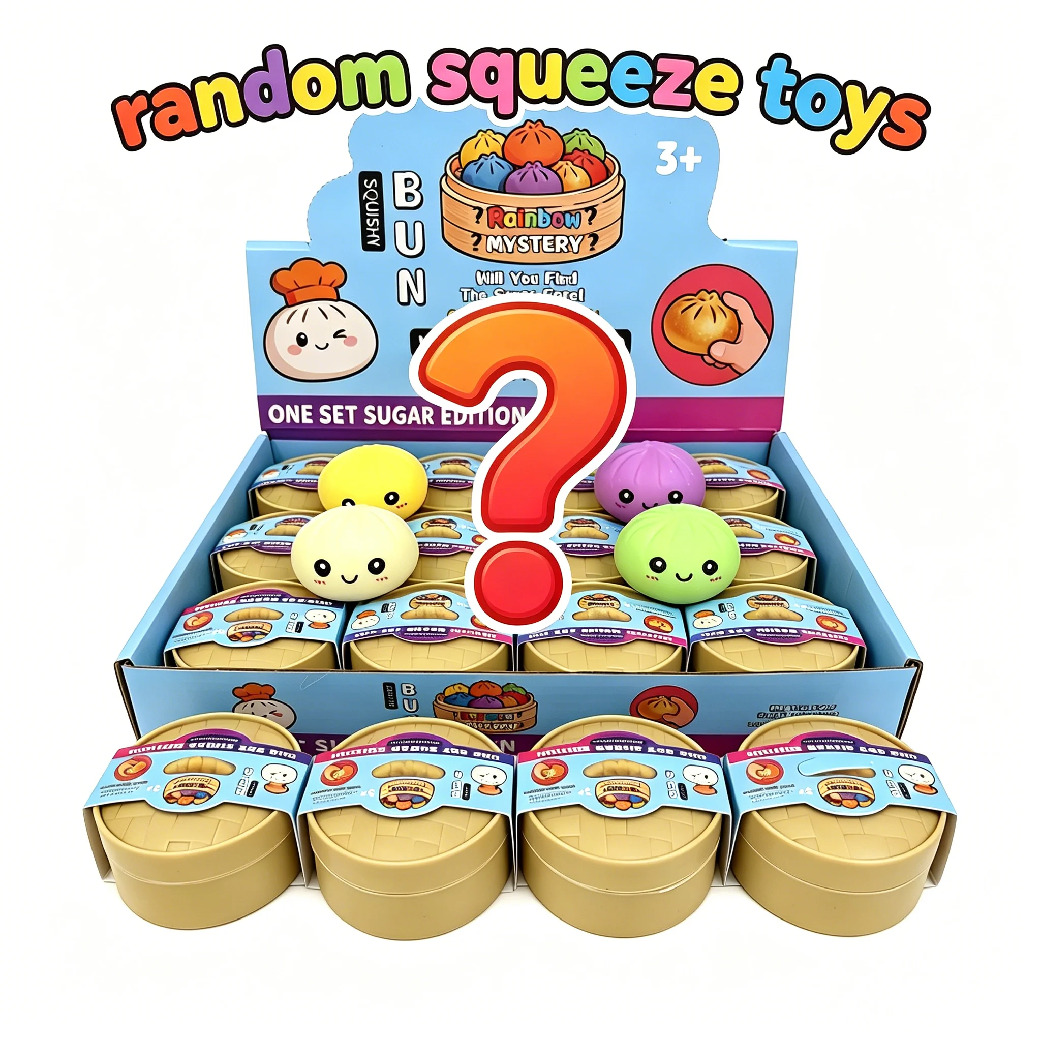 Mini Blind Box Colorful Simulated Dumpling Steamed Bun Squishy Relaxing Relieve Anxiety Antistress Enhance Squeeze Reliever Toy
Mini Blind Box Colorful Simulated Dumpling Steamed Bun Squishy Relaxing Relieve Anxiety Antistress Enhance Squeeze Reliever Toy