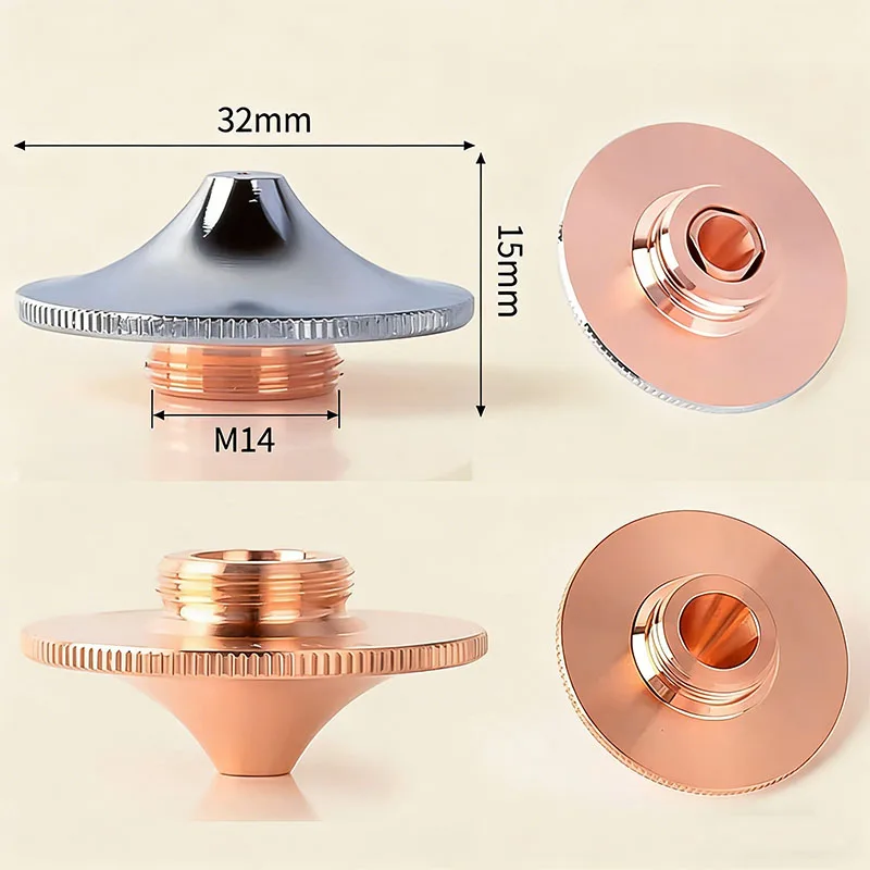 New D32 fiber laser cutting nozzle cutter universal anti-collision single-layer double spray nozzle accessories
New D32 fiber laser cutting nozzle cutter universal anti-collision single-layer double spray nozzle accessories