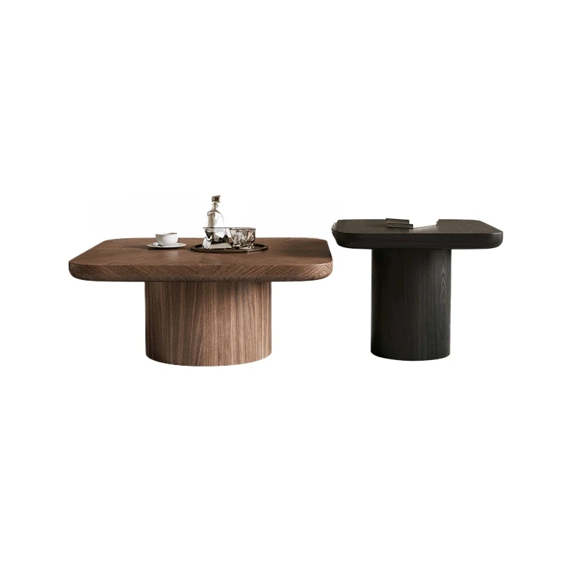 Retro style solid wood coffee table living room small apartment household square high and low combination coffee table
Retro style solid wood coffee table living room small apartment household square high and low combination coffee table
