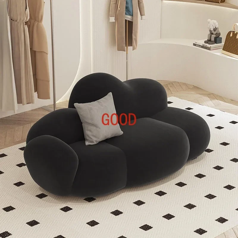 Nordic designer cloud sofa lambskin arc hotel beauty homestay fabric special-shaped wabi-sabi style sofa
Nordic designer cloud sofa lambskin arc hotel beauty homestay fabric special-shaped wabi-sabi style sofa
