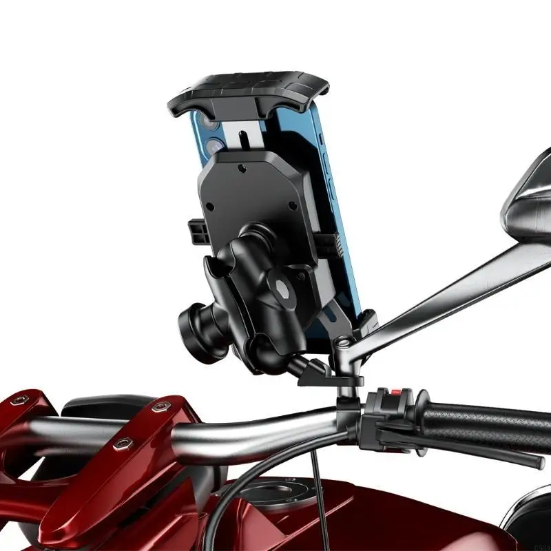 G5GA Motorcycle Phone Mount, 360° Rotation Universal Scooter Rearview Mirror Cell Phone Holder for3.5-6.5" for Smart Phone
G5GA Motorcycle Phone Mount, 360° Rotation Universal Scooter Rearview Mirror Cell Phone Holder for3.5-6.5" for Smart Phone