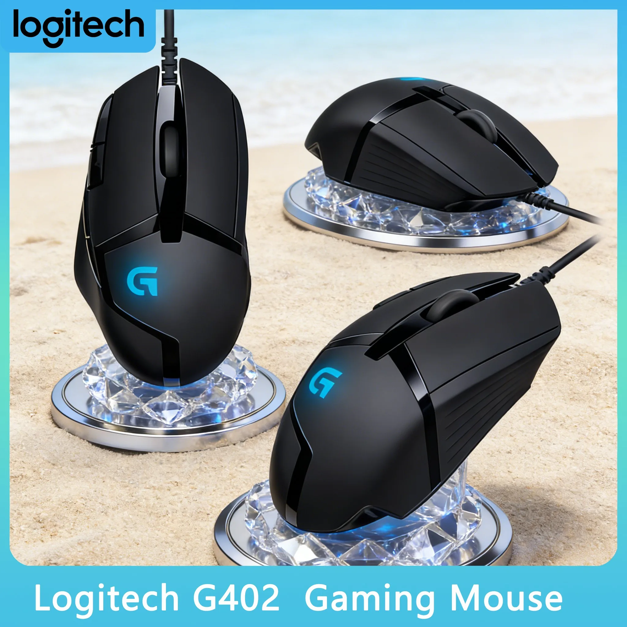Легкая игровая мышь Logitech G402 с высокоскоростным отслеживанием и 8 настраиваемыми кнопками
Легкая игровая мышь Logitech G402 с высокоскоростным отслеживанием и 8 настраиваемыми кнопками