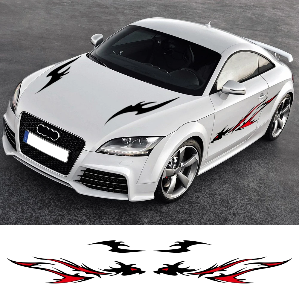 Car Engine Hood Sticker Sports Racing Flame Dragon Totem Sticker Car Door Side Self-Adhesive Vinyl Decal Auto Decor Accessories
Car Engine Hood Sticker Sports Racing Flame Dragon Totem Sticker Car Door Side Self-Adhesive Vinyl Decal Auto Decor Accessories