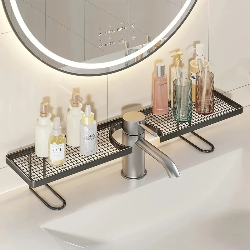 Sink Caddy Bathroom Organizer Over-faucet Storage Shelf Metal Mesh Countertop Rack For Cosmetics & Skincare Products Bathroom
Sink Caddy Bathroom Organizer Over-faucet Storage Shelf Metal Mesh Countertop Rack For Cosmetics & Skincare Products Bathroom