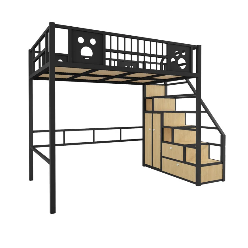Raised bed on top and under empty double layer multi-functional modern high and low bed apartment bed
Raised bed on top and under empty double layer multi-functional modern high and low bed apartment bed