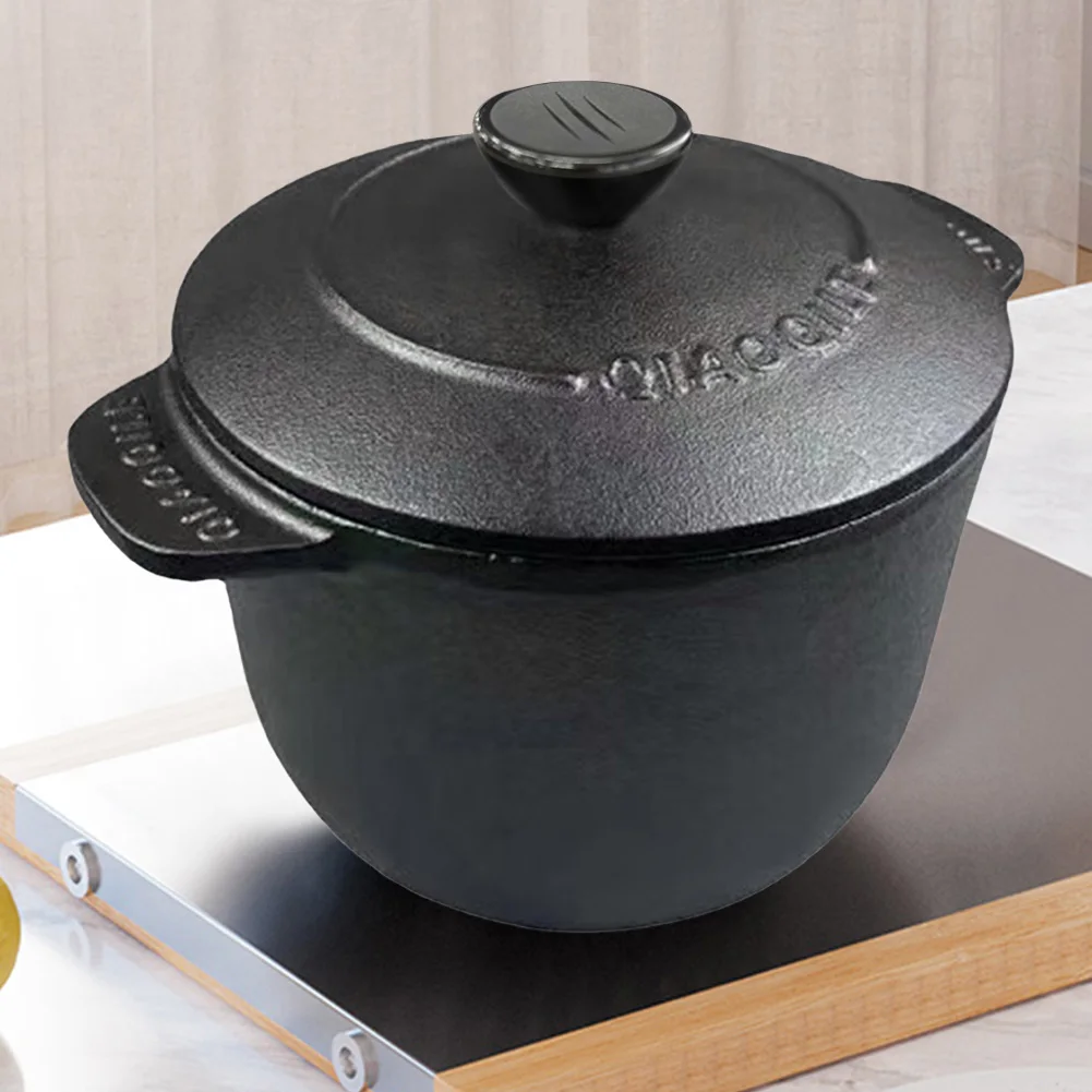 Iron Rice Cooker Deepened Rice Pot Induction Compatible Thickened Rice Stewpot Rice Casserole for Home Kitchen
Iron Rice Cooker Deepened Rice Pot Induction Compatible Thickened Rice Stewpot Rice Casserole for Home Kitchen