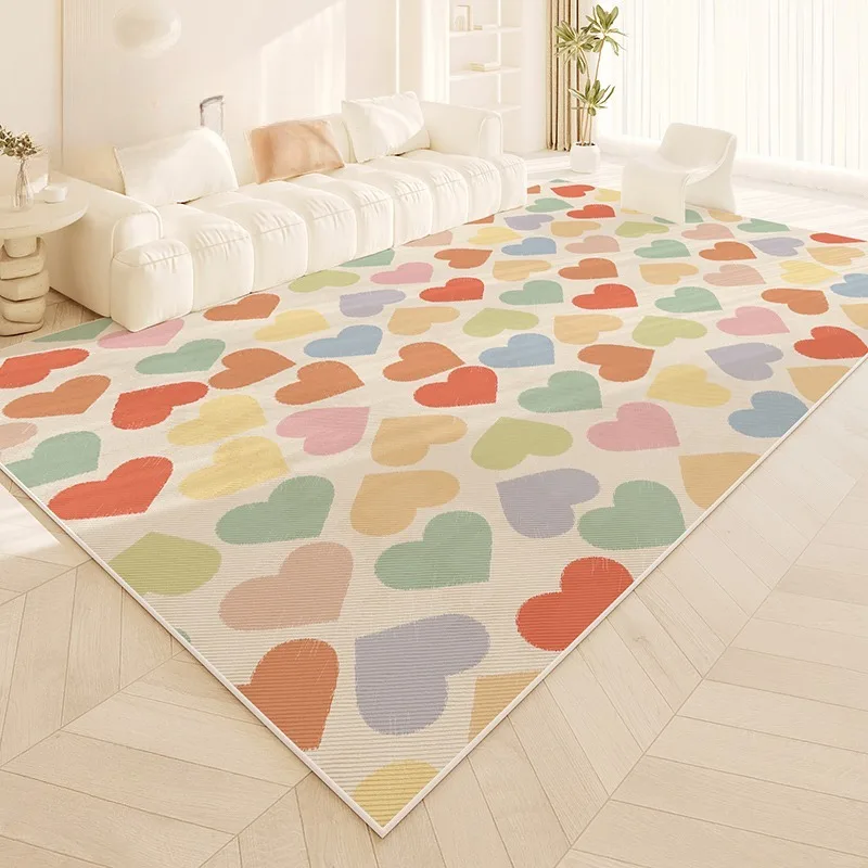 Cream Style Living Room Carpet Cute Color Children's Bedroom Carpets Minimalist Geometric Decoration Rug Dopamine Study Rugs 양탄자
Cream Style Living Room Carpet Cute Color Children's Bedroom Carpets Minimalist Geometric Decoration Rug Dopamine Study Rugs 양탄자