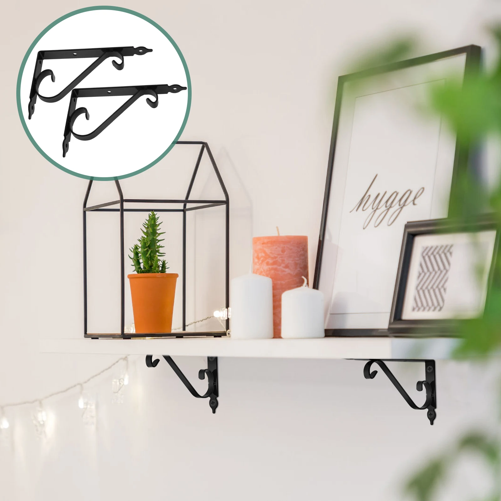 2 Sets 200mm x 126mm Black Heavy Duty Triangle Iron Brackets Wall Shelf Mounting Kits ThickenedBracket for Living Room Kitchen
2 Sets 200mm x 126mm Black Heavy Duty Triangle Iron Brackets Wall Shelf Mounting Kits ThickenedBracket for Living Room Kitchen