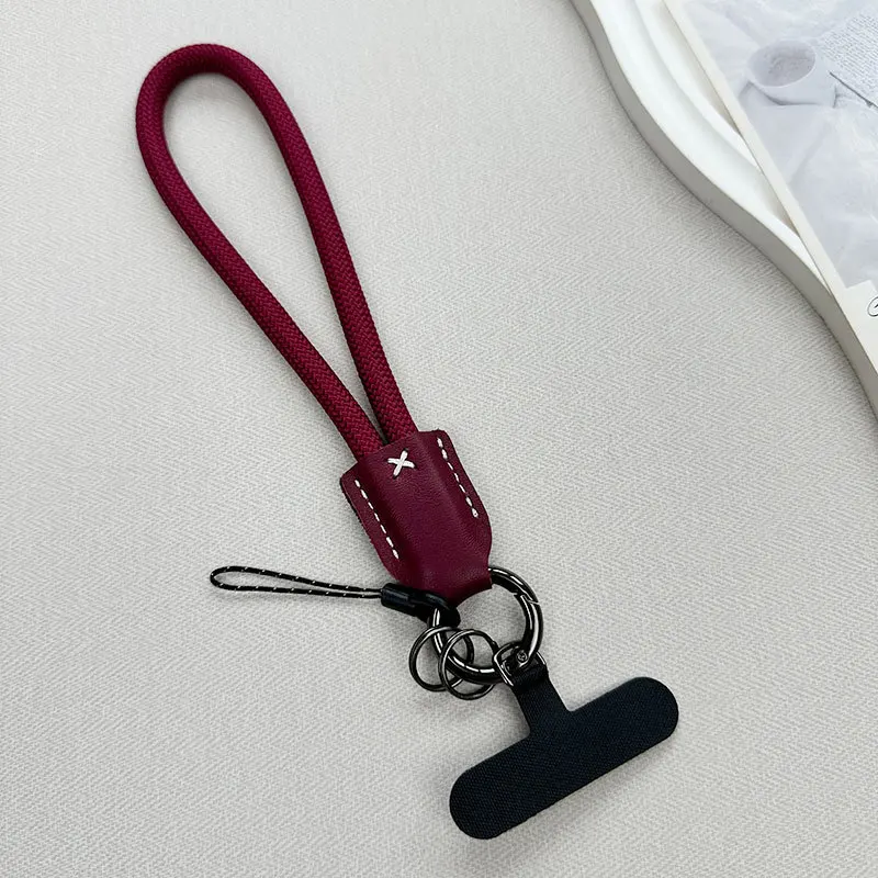 Kawaii Nylon Braided Rope Phone Chain Pu Leather Head Luxury Wrist Phone Strap Women Fashion Phone Charm Strap Phone Accessories
Kawaii Nylon Braided Rope Phone Chain Pu Leather Head Luxury Wrist Phone Strap Women Fashion Phone Charm Strap Phone Accessories