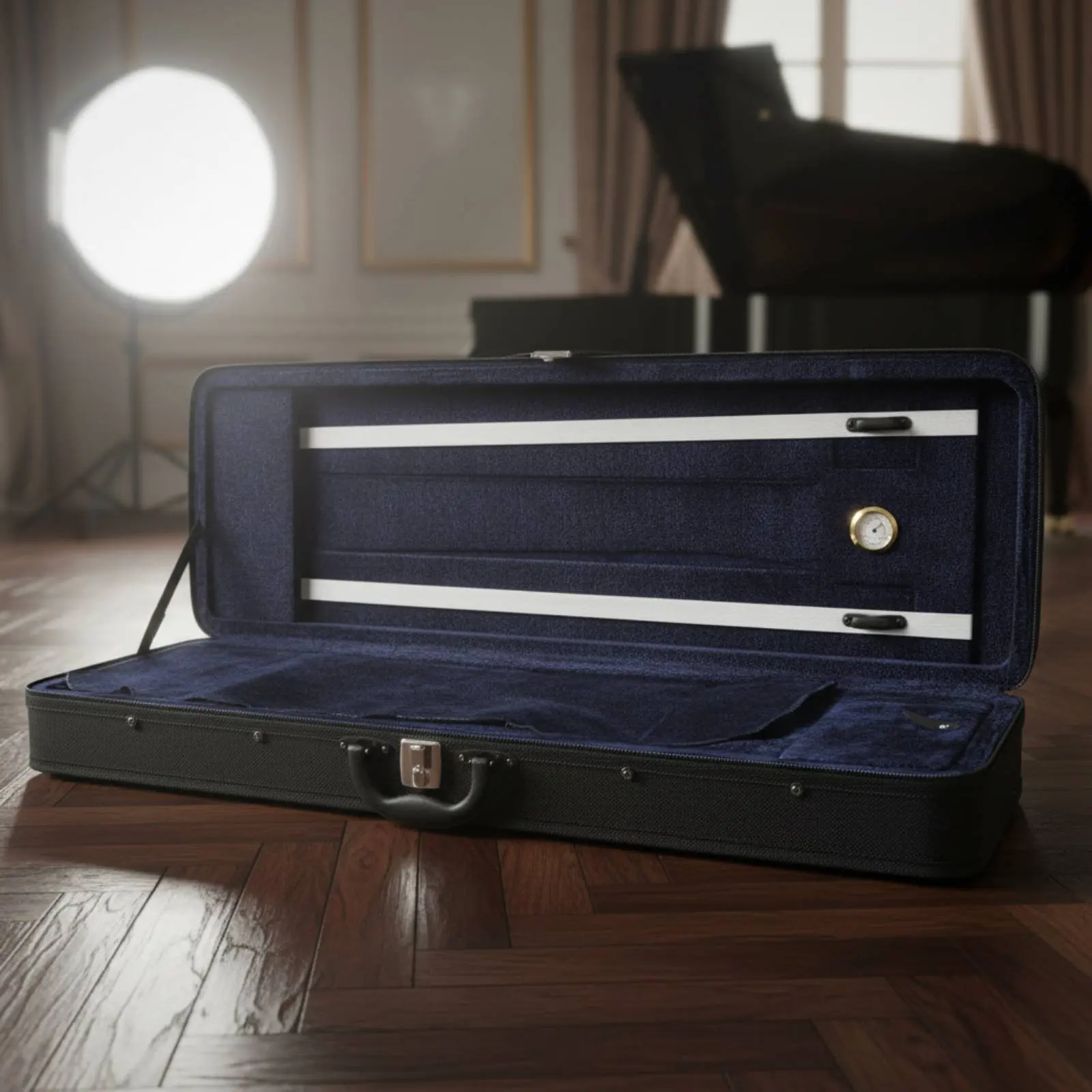 4/4 Violin Case Built-in Hygrometer Oxford Cloth Violin Case Instrument Storage Lightweight Water-Resistant for Travel, Practice
4/4 Violin Case Built-in Hygrometer Oxford Cloth Violin Case Instrument Storage Lightweight Water-Resistant for Travel, Practice