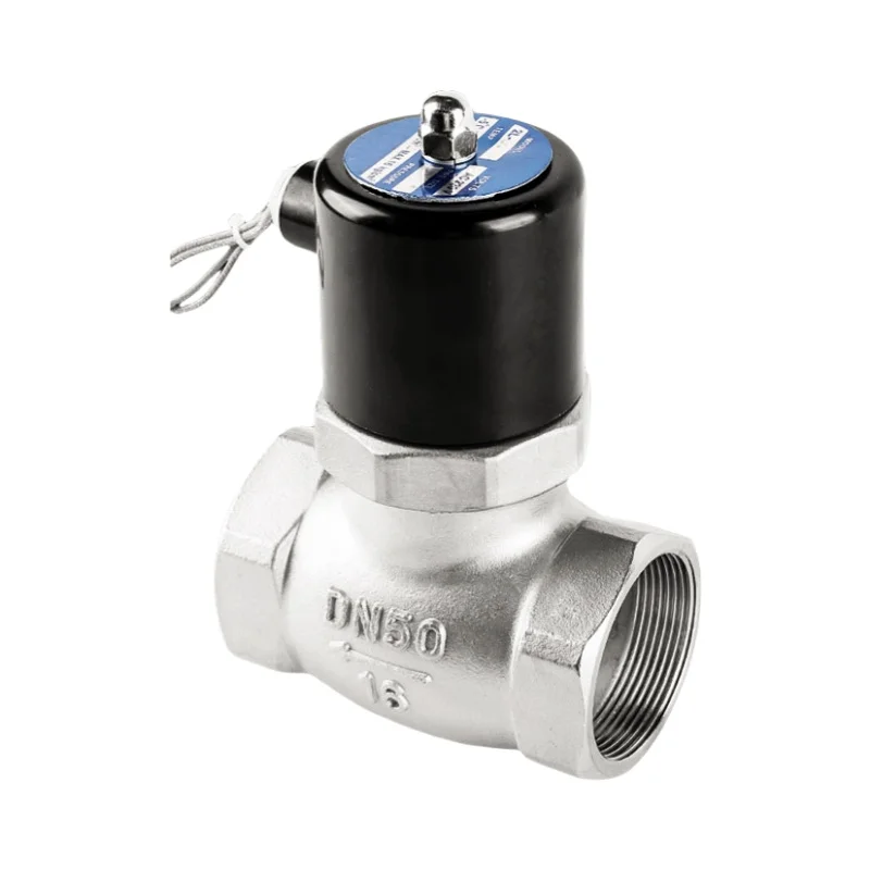 DN50 Stainless Steel Internal Threaded Water Solenoid Valve DC24V Normally Closed High-temperature Steam Solenoid Valve
DN50 Stainless Steel Internal Threaded Water Solenoid Valve DC24V Normally Closed High-temperature Steam Solenoid Valve